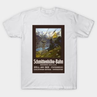 Schmittenhöhe-Bahn Austria Vintage Poster 1930 T-Shirt